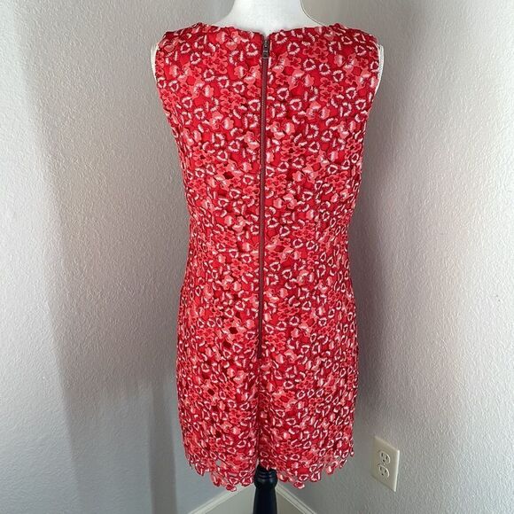 Alice
+ Olivia Clyde red lace shift dress women’s size 10 - Picture 4 of 7
